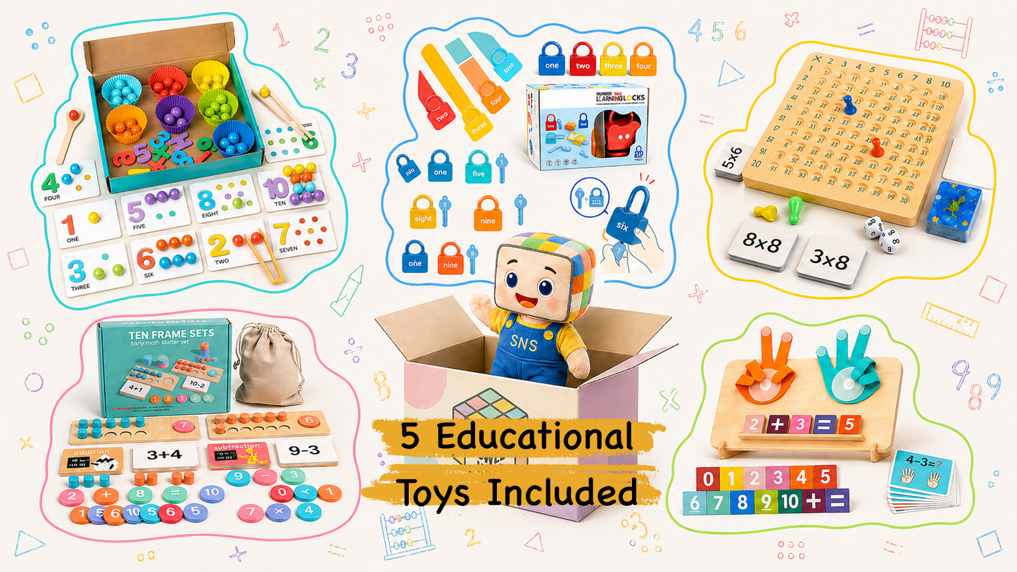 5-in-1  Math Learning bundle – Includes 5 Educational Games