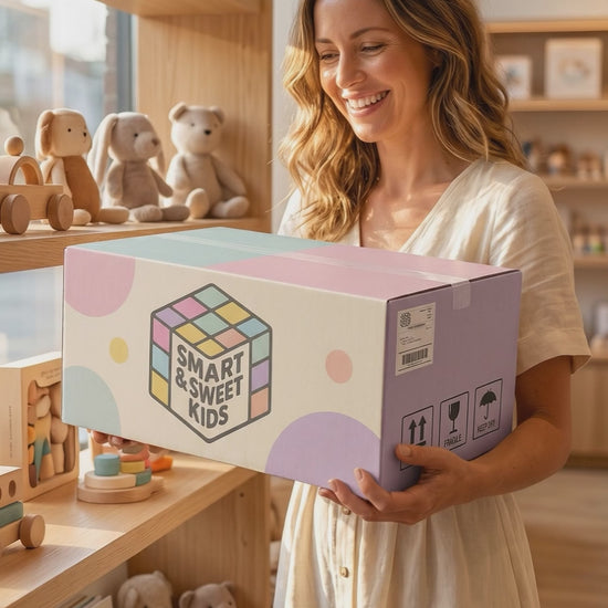 Unboxing of the Educational Bead Matching Game for Kids. Watch as we open the box and explore the colorful and engaging contents, designed to enhance early learning. The video showcases the different components of the game, including the number beads, matching cups, and educational materials, all aimed at teaching children basic math skills in a fun and interactive way. Perfect for parents looking to boost their child’s cognitive development through play.