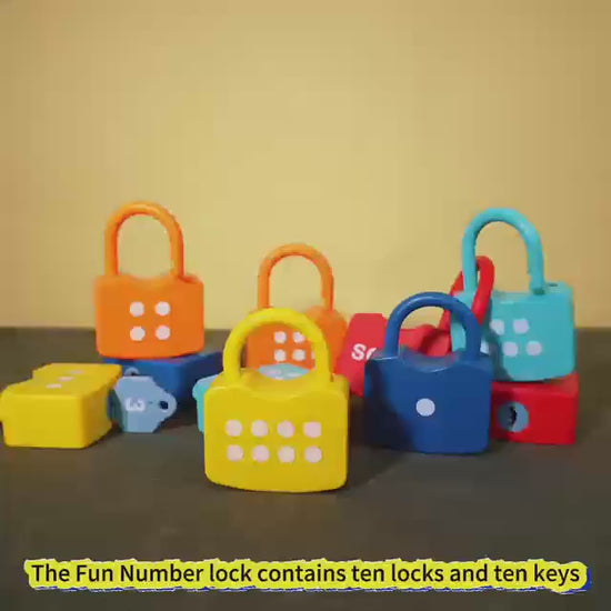 Step-by-step guide to playing with the Number Learning Locks Toy Set. Watch as we demonstrate how to match the colorful locks with the correct keys, promoting number recognition, counting skills, and problem-solving in young learners. An engaging way to help children aged 3 and up develop cognitive and fine motor skills!