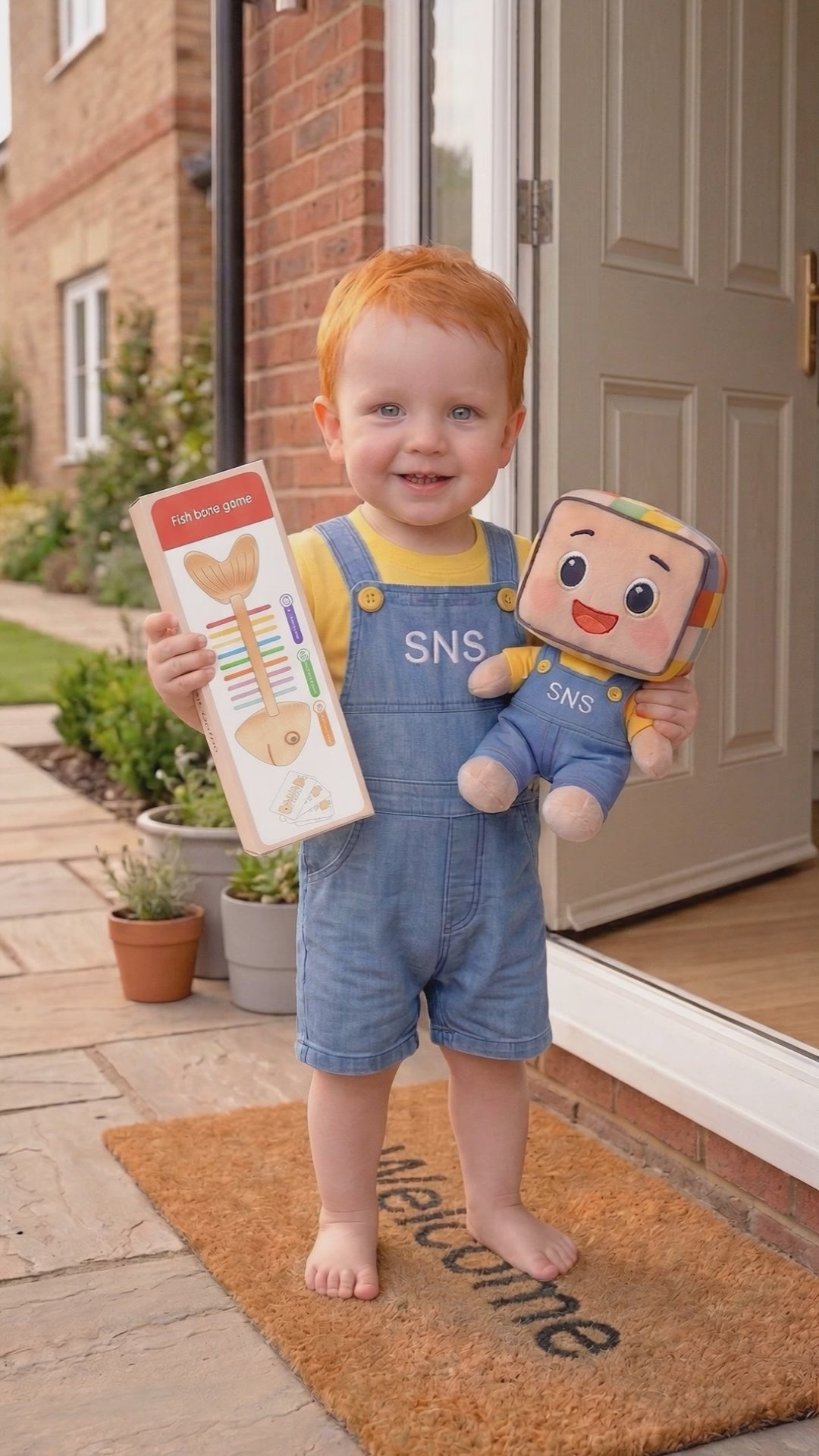 Unboxing of the Wooden Fish Bone Puzzle Toy. Watch as the contents are revealed, including the colorful sorting rods, educational cards, and the fish bone-shaped frame. Perfect for kids' early learning and motor skills development.