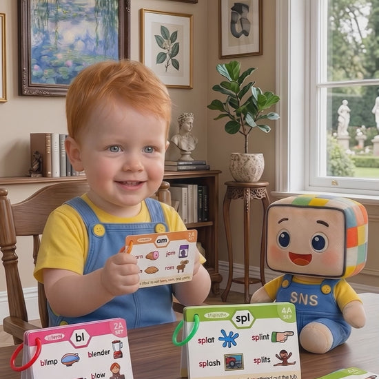 Unboxing the 65 Double-Sided Phonics Flash Cards, revealing all the educational materials and accessories included in the set."